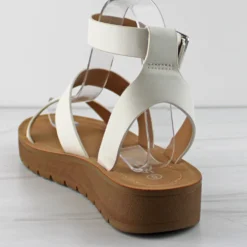 Dabster Women's Platform Double Band Buckled Sandals -sbwshoes shop IMG 1096