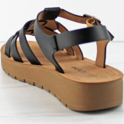 Easily Women's Platform Strappy Buckled Sandals -sbwshoes shop IMG 1099