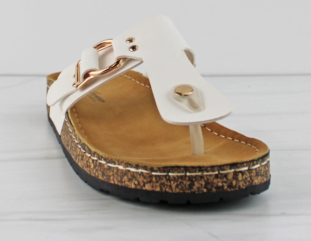 Grove 29 Women's Cork Sole Thong Slip On Sandals 1 Grove 29 Women's Cork Sole Thong Slip On Sandals