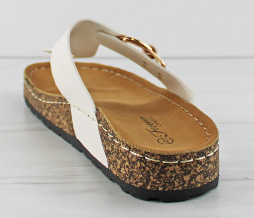 Grove 29 Women's Cork Sole Thong Slip On Sandals 3 Grove 29 Women's Cork Sole Thong Slip On Sandals - Image 3