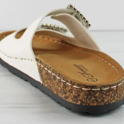 Grove 26 Women's Rhinestone Buckled Slip On Sandals -sbwshoes shop IMG 1117