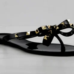 Forever Jelly 12 Womens Stud Embellished Jelly Flip Flops -sbwshoes shop JELLY12BLACK 2