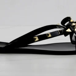 Forever Jelly 12 Womens Stud Embellished Jelly Flip Flops -sbwshoes shop JELLY12BLACK 3