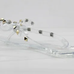 Forever Jelly 12 Womens Stud Embellished Jelly Flip Flops -sbwshoes shop JELLY12CLEAR 1