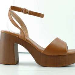 Java 7 Womens High Heel Platform Wooden Sandals -sbwshoes shop Java7 6