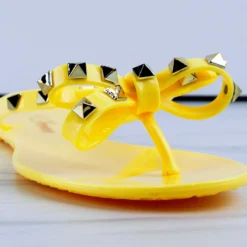 Forever Jelly 12 Womens Stud Embellished Jelly Flip Flops -sbwshoes shop Jelly 12 11