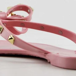 Forever Jelly 12 Womens Stud Embellished Jelly Flip Flops -sbwshoes shop Jelly12Pink 3