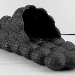 Jiele Women's Cushioned Slip On Bubble Slides -sbwshoes shop JielelBlack3