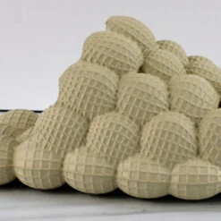 Jiele Women's Cushioned Slip On Bubble Slides -sbwshoes shop JielelCream2