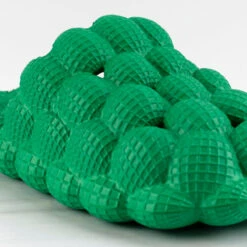 Jiele Women's Cushioned Slip On Bubble Slides -sbwshoes shop JielelGreen