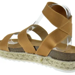 Kacie 02 Women's Espadrille Beige 8 -sbwshoes shop Kacie02Camel 3