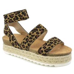 Kacie 02 Women's Espadrille Beige 8 -sbwshoes shop KacieLeopard