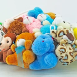 Unknown Women's Rubber Sole Mini Stuffed Animal Slippers