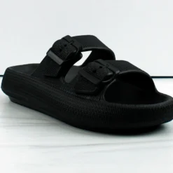 Forever Meek 03 Women's Double Strap Buckle Cloud Cushion Slides