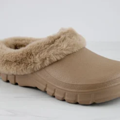MuffinWomens Fur Lining Slip On Clogs