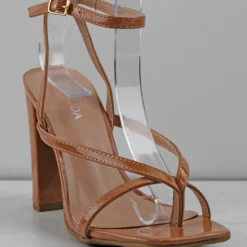 Nile 1 Women's High Block Heel Square Toe Dress Sandals