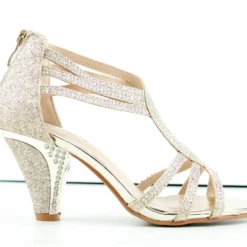 Forever Perform 65 Women's Rhinestone Embellished Heel Sandals -sbwshoes shop Perform65 1