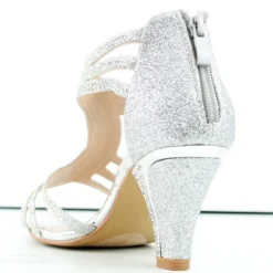 Forever Perform 65 Women's Rhinestone Embellished Heel Sandals -sbwshoes shop Perform65 6