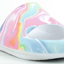 Pixel 5 Womens Single Cloud Wide Band Slip On Sandals