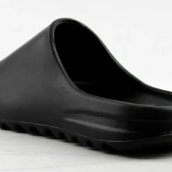 Playoff Womens Casual Horizontal Grooved Outsole Slides -sbwshoes shop PlayoffBlack 3