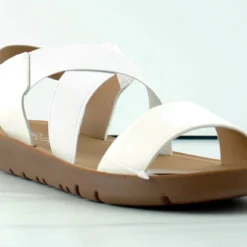 Forever Reform 53 Women's Criss Cross Elastic Strap Flat Sandals -sbwshoes shop Reform53 8