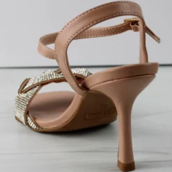 Roadie 8 Women's Braided Mid Heel Rhinestone Stiletto Sandals 11 Roadie 8 Women's Braided Mid Heel Rhinestone Stiletto Sandals -sbwshoes shop Roadie8 6