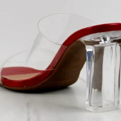 SELMA 1 Womens Clear StrapClear Block Heel Sandals -sbwshoes shop Selma 1 4