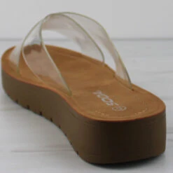 Sennet Women's Criss Cross Band Slip On Slides -sbwshoes shop Sennet 3