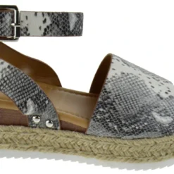 Forever Sensational 1 Womens StrappyEspadrille Wedges -sbwshoes shop Sensational1Snake 2