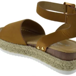 Forever Sensational 1 Womens StrappyEspadrille Wedges -sbwshoes shop Sensational1Tan 3