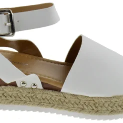 Forever Sensational 1 Womens StrappyEspadrille Wedges -sbwshoes shop Sensational1White 2