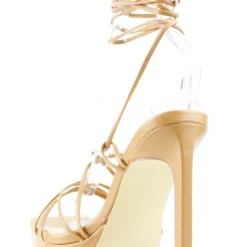 Bamboo Thrilling 03 Womens Strappy Wrap Up Platform Stiletto Sandals -sbwshoes shop Thrilling03 6