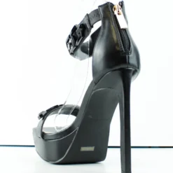 Bamboo Thrilling 04 Womens Stiletto Heel Chain Accent Sandals -sbwshoes shop Thrilling04 1