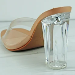 Forever Veronica 20 Women's Clear Band Block Heeled Sandals -sbwshoes shop Veronica 3