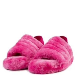 Warmness 02 Womens Super Soft Ankle Strapped Slides -sbwshoes shop Warmnesspink2