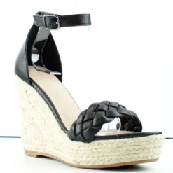 Forever Winn 93 Womens Wedge Espadrille Ankle Strap Sandals
