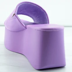 Bamboo Cactus 53 Womens Wide Band Wedge Mule Sandals -sbwshoes shop cactus53lav3