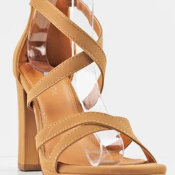 Claire 50 Women's Cross Strap High Dress Heels