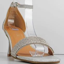 H. Wine 03 Women's Rhinestone Embellished Low Dress Heels