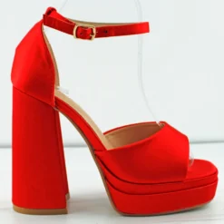 Lollie 43 Women's Platform Open Toe High Dress Heels -sbwshoes shop lollie43red3