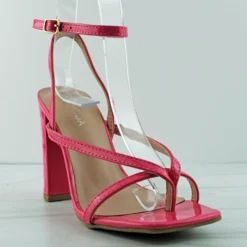 Nile 1 Women's High Block Heel Square Toe Dress Sandals -sbwshoes shop nile1 2