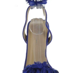 Forever Rubina 57 Women's Fringe Open Toe High Heel Sandals -sbwshoes shop rubina57blu 3