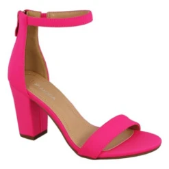 Hannah-1 Women's Ankle Chunky Heeled Sandals Nude/Pat 7.5 -sbwshoes shop screenshot 2020 03 10 neon pink hannah sandal wome