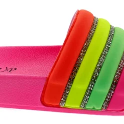 Shine 05 Womens Slides -sbwshoes shop shine05fuschiamutli 2