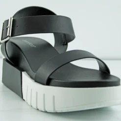 Upsurge 01 Womens Platform Thin Band Ankle Strap Sandals