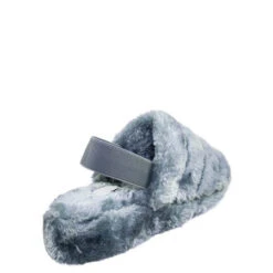 Warmness 02 Womens Super Soft Ankle Strapped Slides -sbwshoes shop warmness gray 2